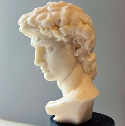 Alternate image for David Head Sculptural Candle