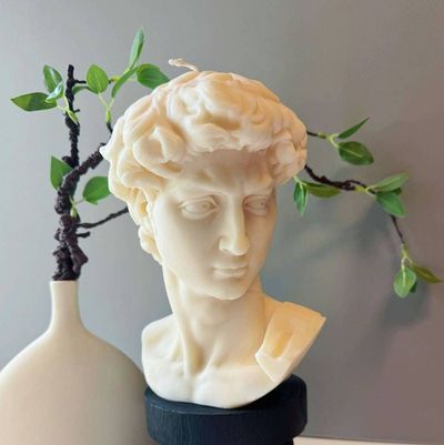 Alternate image for David Head Sculptural Candle