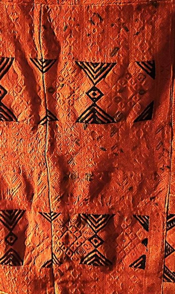 Alternate image for Sun-Kissed Amber Guatemalan Huipile Wall Hanging