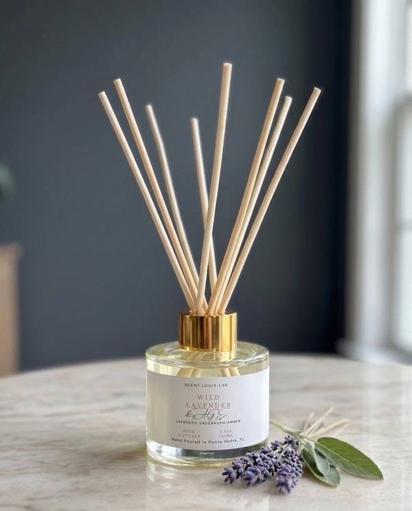 Alternate image for Wild Lavender Reed Diffuser with Natural Essential Oils