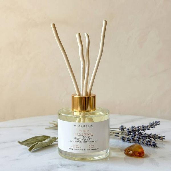 Alternate image for Wild Lavender Reed Diffuser with Natural Essential Oils