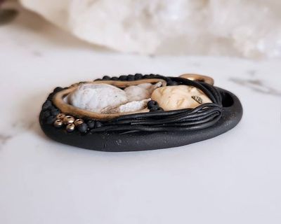 Alternate image for Mother Goddess Polymer Clay Gemstone Pendant