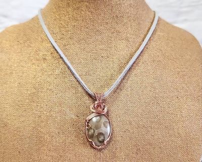 Alternate image for Petoskey Coral Fossil Copper Pendant