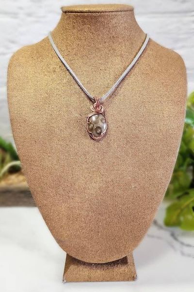Alternate image for Petoskey Coral Fossil Copper Pendant