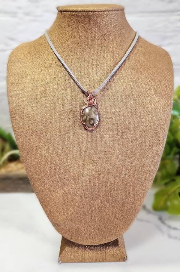 Alternate image for Petoskey Coral Fossil Copper Pendant