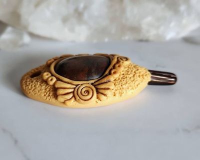 Alternate image for Root Chakra Polymer Clay Pendant