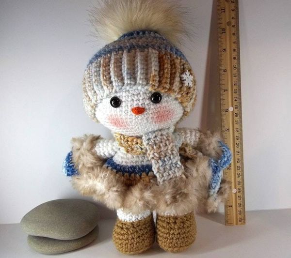 Alternate image for Amigurumi Snow Baby Girl Elizabeth