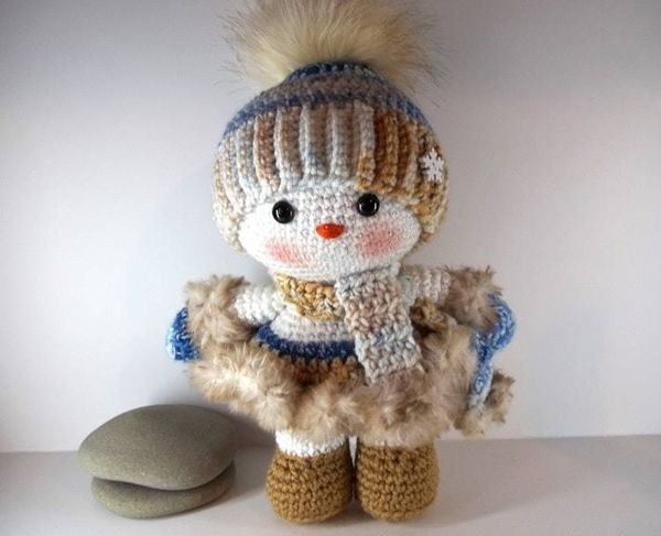 Alternate image for Amigurumi Snow Baby Girl Elizabeth