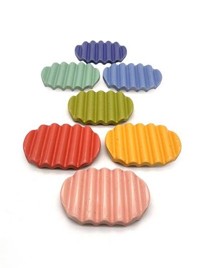 Alternate image for Squiggle Soap Dish in Green Limes