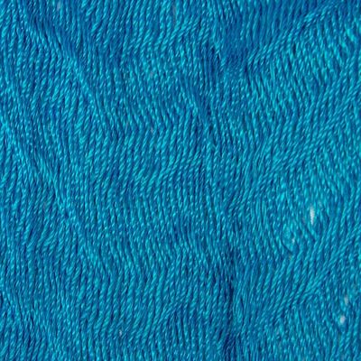Alternate image for Handwoven Teal Hammock from Mexico Single Teal Haven