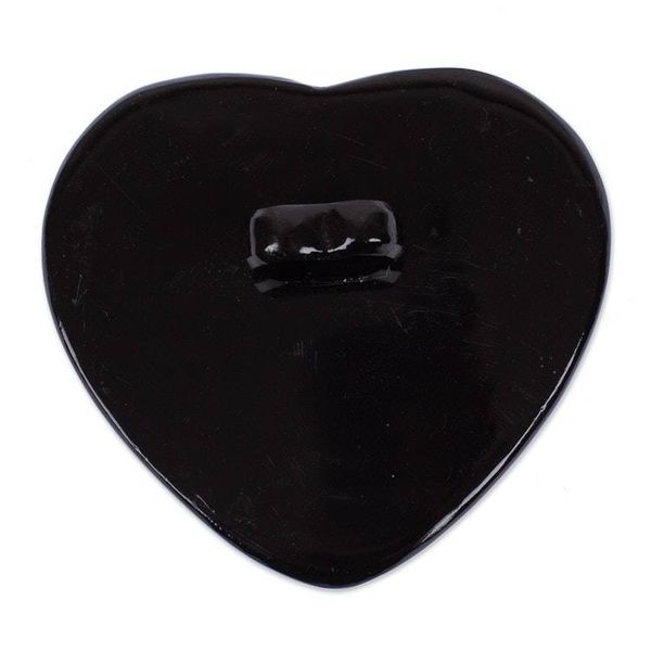 Alternate image for Heart-Themed Carved Black Marble Decorative Jewelry Box My Heart is Yours