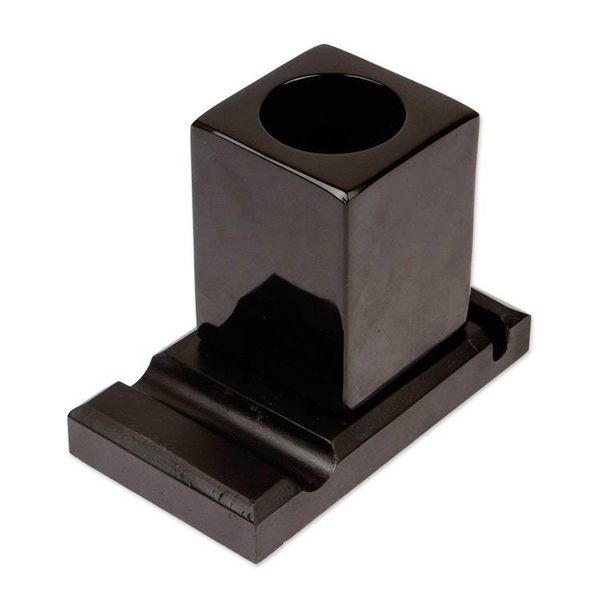 Alternate image for Handcrafted Marble Pencil Phone and Card Holder in Black Essentials in Place