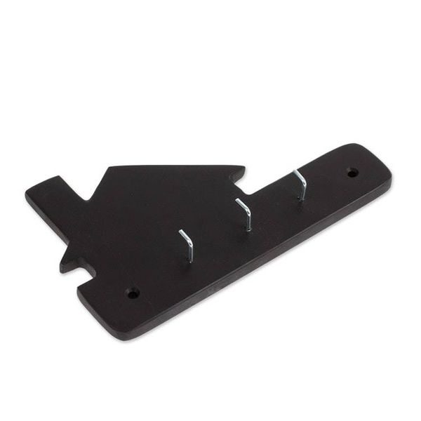 Alternate image for Minimalist Black Marble Key Rack Hand-Carved from Mexico Night Keys