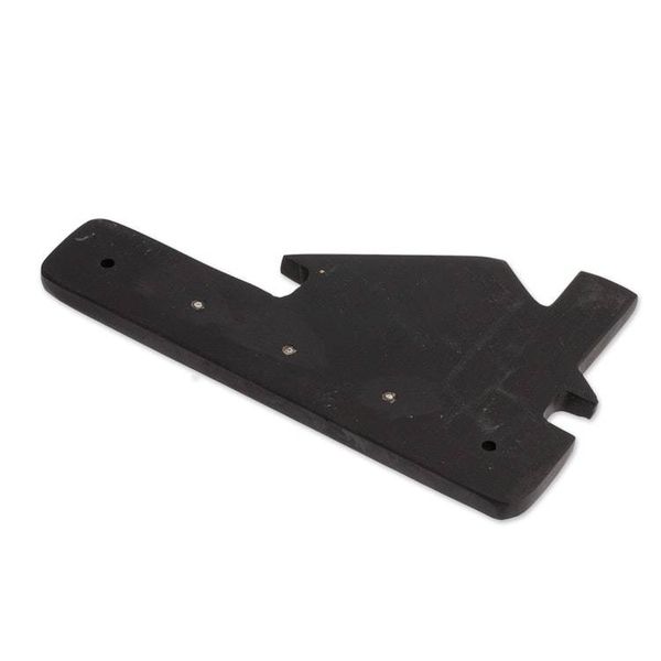 Alternate image for Minimalist Black Marble Key Rack Hand-Carved from Mexico Night Keys