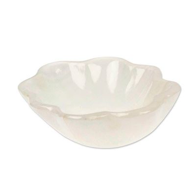 Alternate image for White Shell-Themed Marble Catchall Jewelry Tray Vanity Dish White Shell