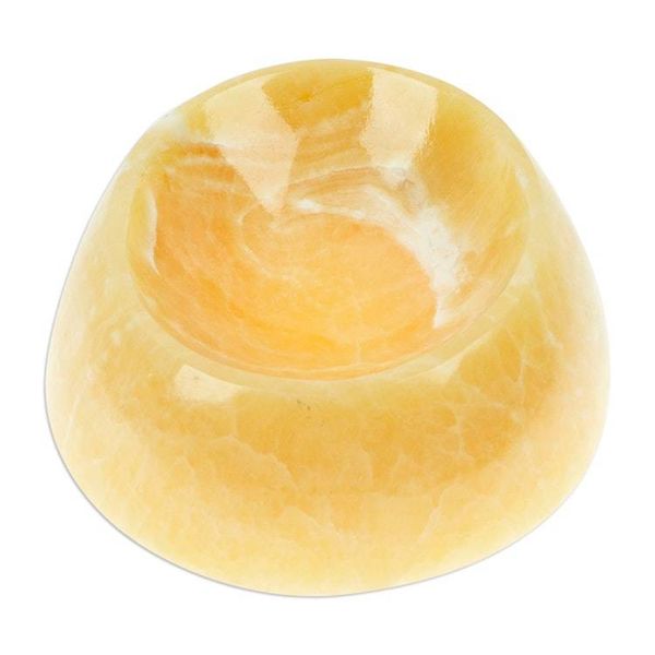 Alternate image for Peach Onyx Soap Dish Hand Crafted in Mexico Onyx Bubble
