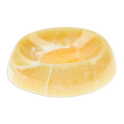 Alternate image for Peach Onyx Soap Dish Hand Crafted in Mexico Onyx Bubble