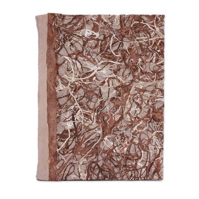 Alternate image for Recycled Paper Journal in Brown and Beige from Mexico Forest Nest