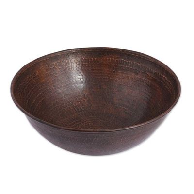 Alternate image for Handcrafted Upcycled Copper Sink with Hammered Finish Sophistication Renewed