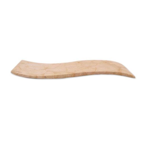 Alternate image for Modern Rectangular Tray in Natural Mexican Marble Earths Whisper