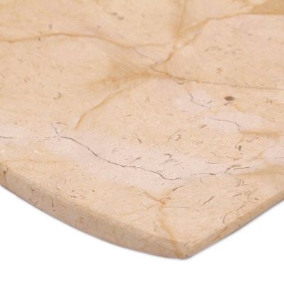 Alternate image for Modern Rectangular Tray in Natural Mexican Marble Earths Whisper