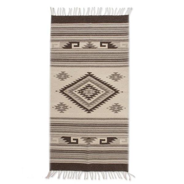 Alternate image for Diamond Sun Handloomed Zapotec Rug 2.5 X5 Mexico Mythic Sun