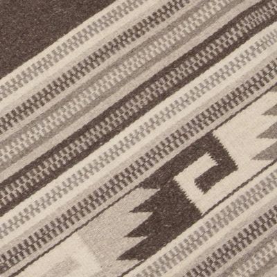 Alternate image for Diamond Sun Handloomed Zapotec Rug 2.5 X5 Mexico Mythic Sun