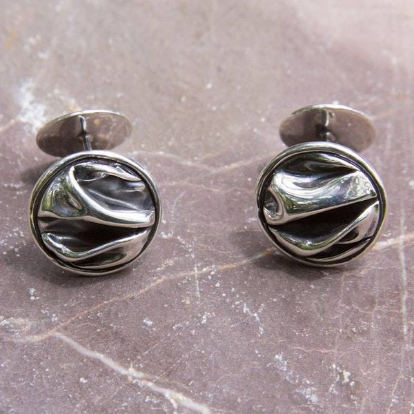Alternate image for Unique Modern Fine Silver Cufflinks The Sierra