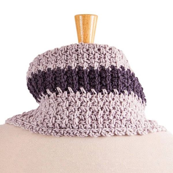 Alternate image for Cotton Blend Light Grey Neck Warmer From Mexico Autumn Skies