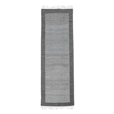 Alternate image for Grey and Ecru Wool Runner Rug from Oaxaca Fine Lines