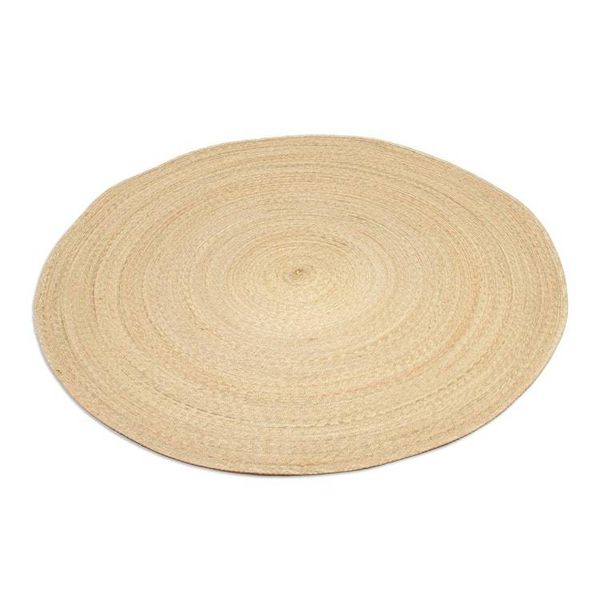 Alternate image for Double Layer Braided Palm Frond Accent Mat from Mexico Double Braided Circles