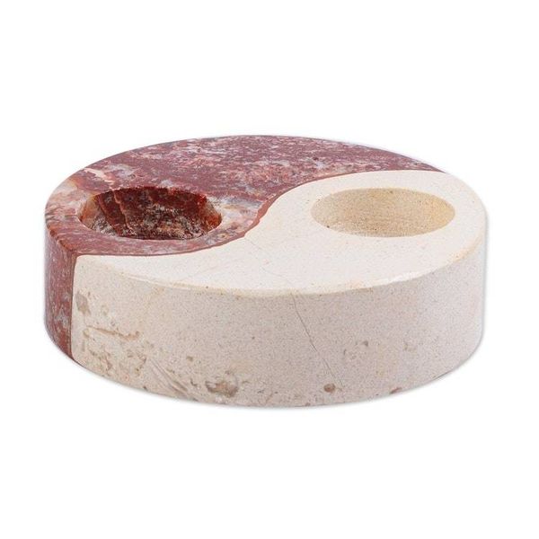 Alternate image for Natural Marble Yin and Yang Tealight Holder Yin and Yang