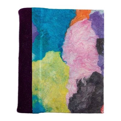 Alternate image for Colorful Amate Paper and Suede Small Journal Color Ways
