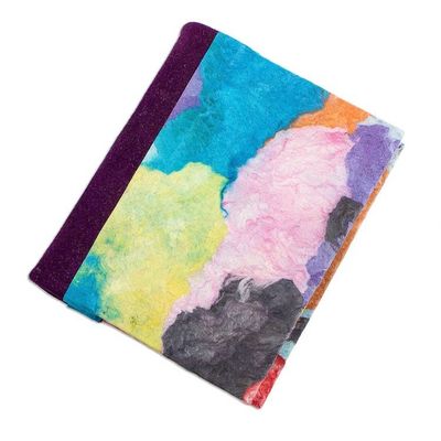 Alternate image for Colorful Amate Paper and Suede Small Journal Color Ways