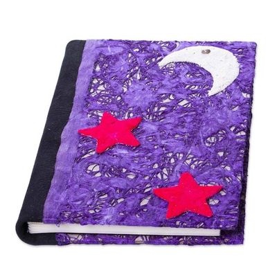 Alternate image for Handmade Journal from Mexico Moon and Stars