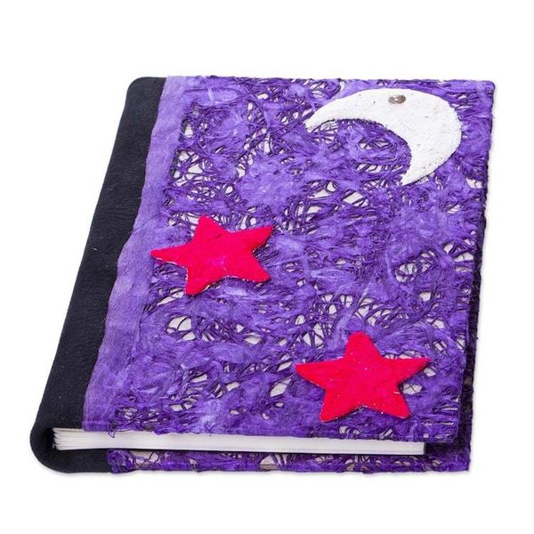Alternate image for Handmade Journal from Mexico Moon and Stars