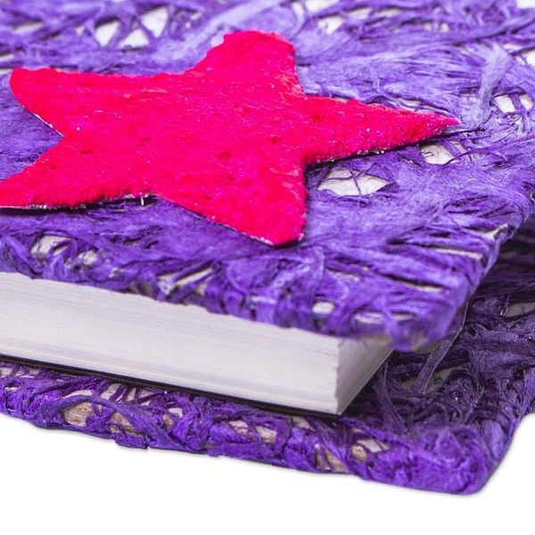 Alternate image for Handmade Journal from Mexico Moon and Stars