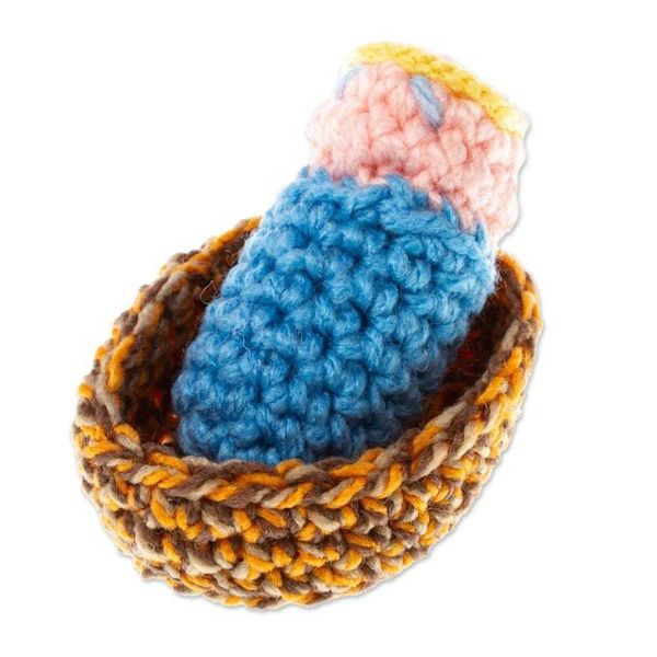 Alternate image for Hand Crocheted Nativity Scene 7 Pieces Homespun Nativity