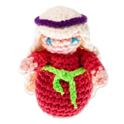 Alternate image for Hand Crocheted Nativity Scene 7 Pieces Homespun Nativity