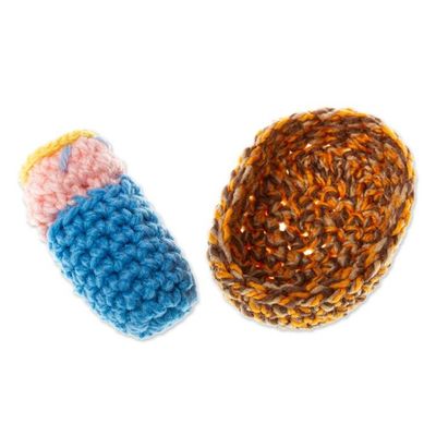 Alternate image for Hand Crocheted Nativity Scene 7 Pieces Homespun Nativity