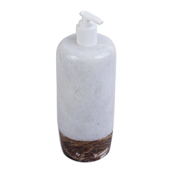 Alternate image for Natural White Marble and Onyx Bath Set 8 Pieces Elite