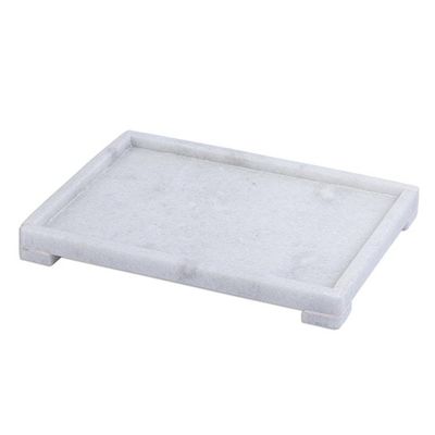 Alternate image for Natural White Marble and Onyx Bath Set 8 Pieces Elite