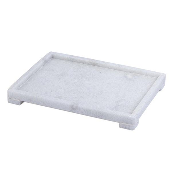 Alternate image for Natural White Marble and Onyx Bath Set 8 Pieces Elite