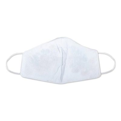 Alternate image for Reusable Floral Embroidered Cotton Face Mask Summer Roses