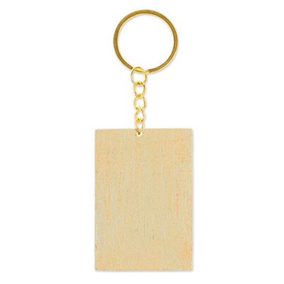 Alternate image for Decoupage Wooden Keychain With Mexican Flag Motif Mexican Flag