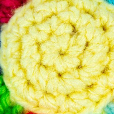 Alternate image for Flower Crocheted Charm for Handbags Handmade in Mexico Cute Flower