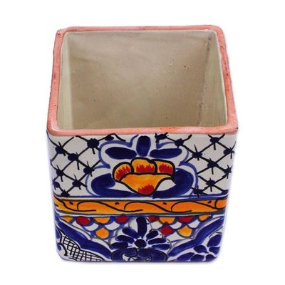 Alternate image for Hand-Painted Tissue Box Cover Hacienda Colors