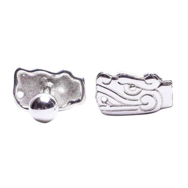 Alternate image for Quetzalcoatl Sterling Silver Cufflinks from Mexico Quetzalcoatl Duo