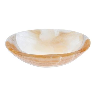 Alternate image for Striped Onyx Soap Dish Hand Crafted in Mexico Clean Lines