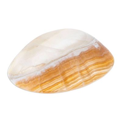 Alternate image for Striped Onyx Soap Dish Hand Crafted in Mexico Clean Lines